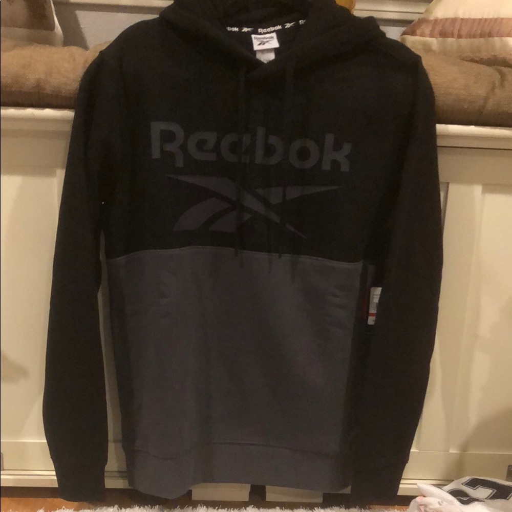 Reebok hoodie black/grey size S mt1